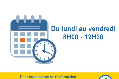Horaires d’accueil du service scolaire